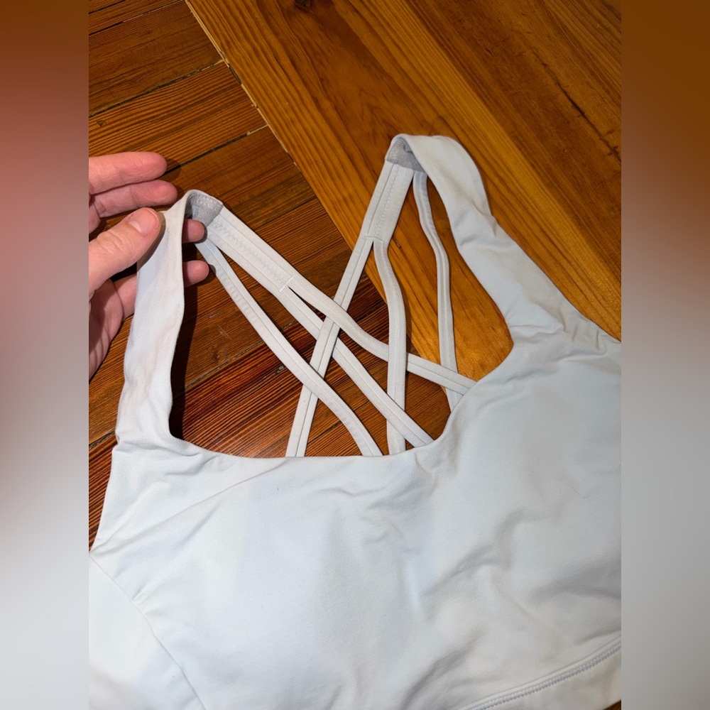 Lululemon Free to Be Serene Sports Bra Size 10 Blue - Picture 8 of 11